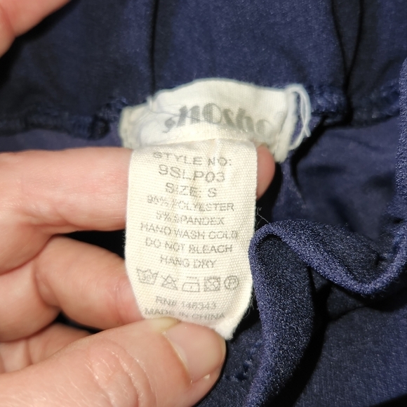 Shosho Blue Wide Leg Capri Pants Small EUC - Picture 2 of 3